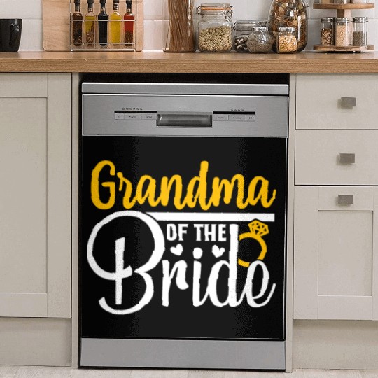 Grandma Of The Bride Wedding Party Matching Gift Dish Washer Covers