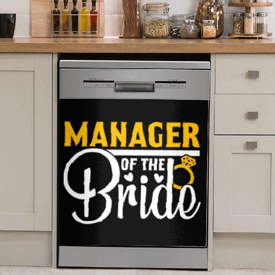 Manager Of The Bride Wedding Party Matching Gift Dish Washer Covers