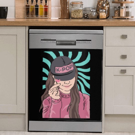K-POP Fanatic Korean or Asian Gift Dish Washer Covers