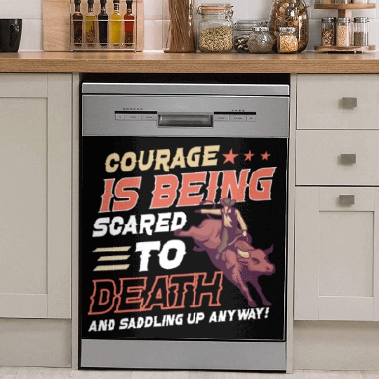 Rodeo Bull Riding Livestock Show Farmer Cattle Dish Washer Covers