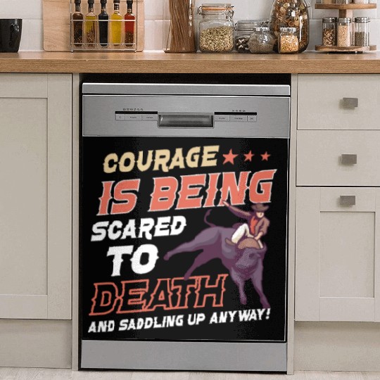 Rodeo Bull Riding Livestock Show Farmer Cattle Dish Washer Covers