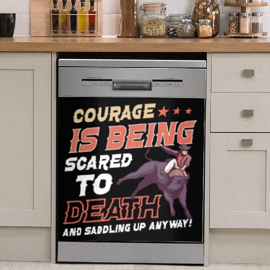 Rodeo Bull Riding Livestock Show Farmer Cattle Dish Washer Covers