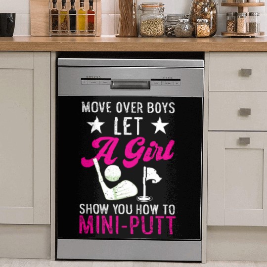 Funny Goofy Mini Golf Quotes Putt Putt Legend Dish Washer Covers