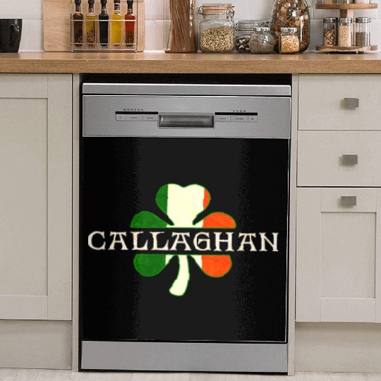 Gallagher Irish Surname Ireland Flag Shamrock Dish Washer Covers