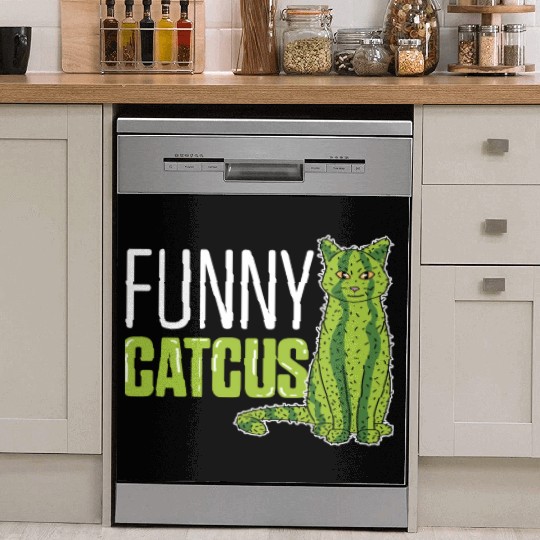 Funny Catcus Cat Mom Gift Dish Washer Covers