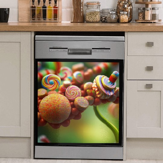 A glimpse into candy land version 4 Dish Washer Covers