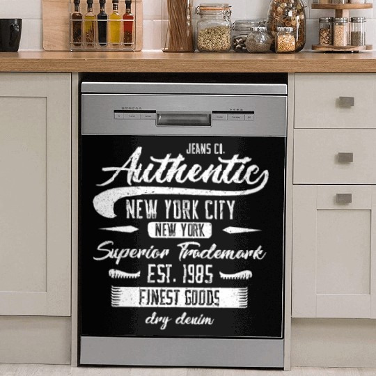 New York City Born In 1985 Vintage Birthday Dish Washer Covers