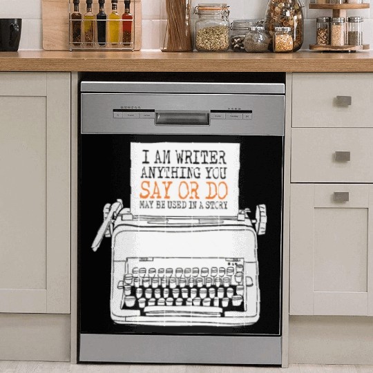 I Am A Writer Anything You Say Or Do May Be Used Dish Washer Covers