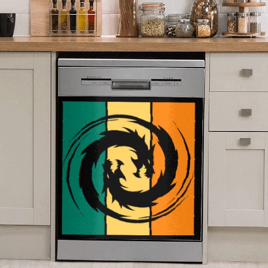 Dragon Ying Yang Dish Washer Covers