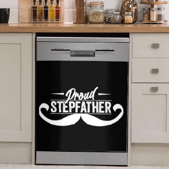 Proud Stepfather Step Dad Stepdad Fathers Day Dish Washer Covers