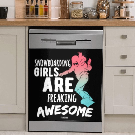 Winter sports for women and girls Dish Washer Covers