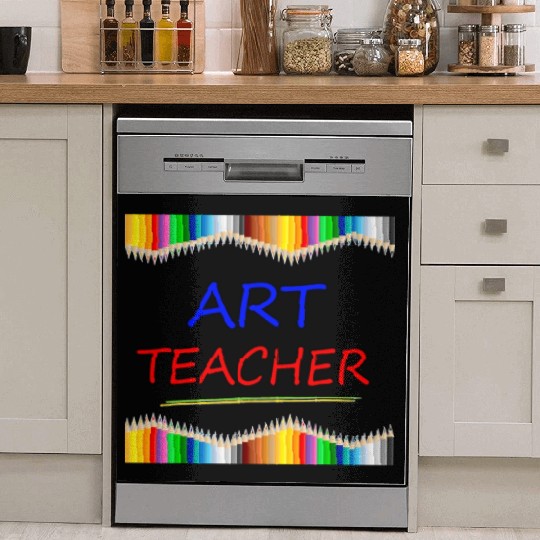 Art Teacher Drawing Painting Fun Artist Gift Dish Washer Covers