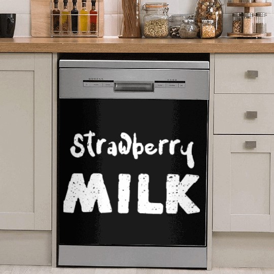 Strawberry Milk - Cow Dish Washer Covers