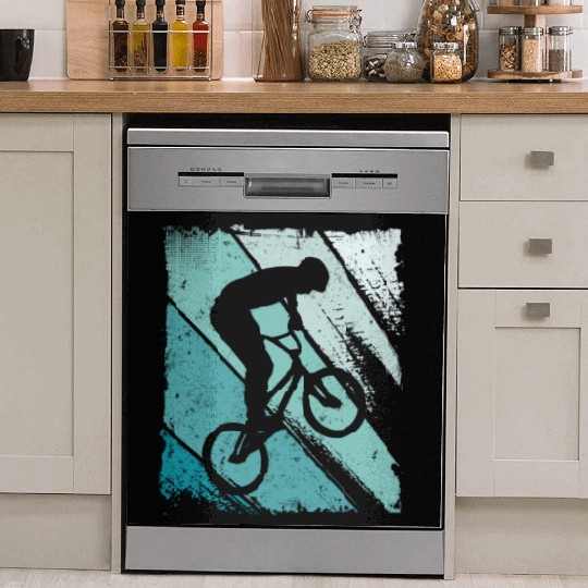 BMX Bike Bicycle Graphic Riders Cycling BMX Dish Washer Covers
