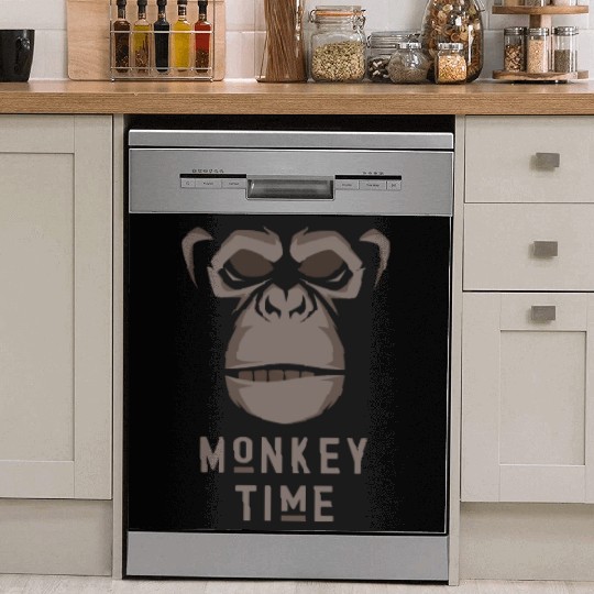 It's Monkey Time Cute Adorable Funny Monkey Face Dish Washer Covers
