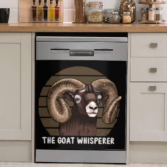 The Goat Whisperer Funny Goat Lover Farmer Dish Washer Covers