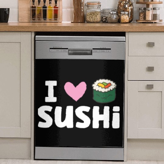 I Love Sushi Japanese Food Love Sushi Dish Washer Covers
