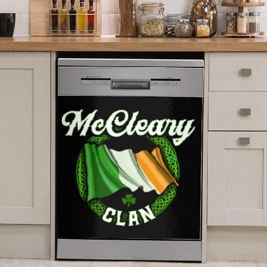 Mccleary Surname Irish Last Name Ireland Flag Dish Washer Covers