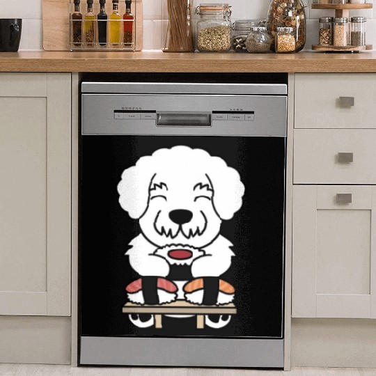 Sushi Lover Bichon Frise Dish Washer Covers