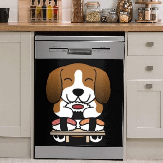 Sushi Lover Basset Hound Dish Washer Covers