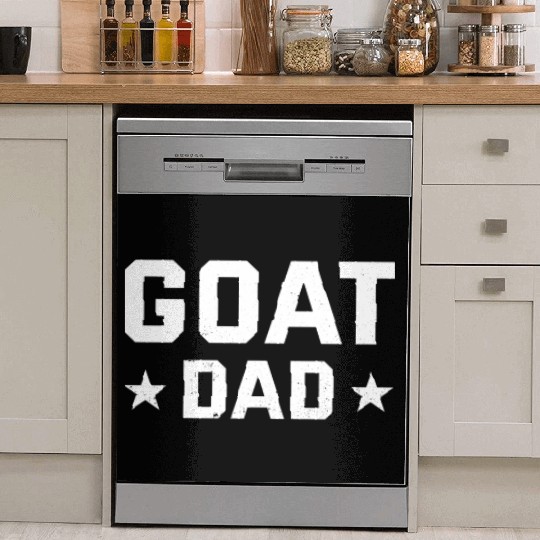 Mens Funny Goat Dad Animal Lover Farmer Fathers Dish Washer Covers