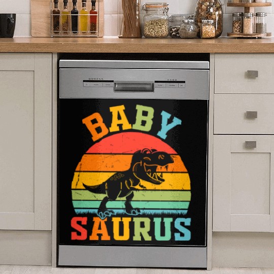 Babysaurus Newborn Baby Dinosaur Baby Saurus Baby Dish Washer Covers