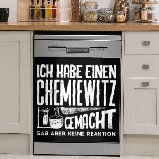 Chemistry Teacher, Chemistry Joke Dish Washer Covers