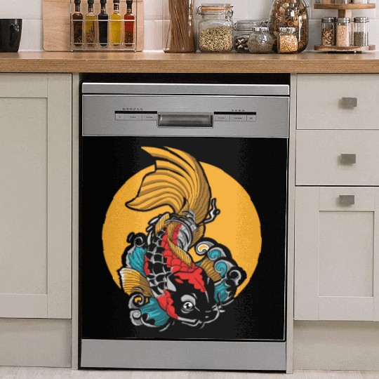 Japanese Koi Fish Dish Washer Covers