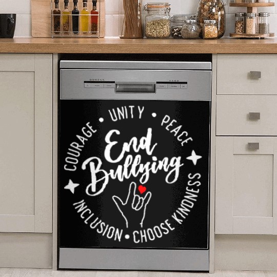 End Bullying. Choose Kindness. Unity. Peace. Dish Washer Covers
