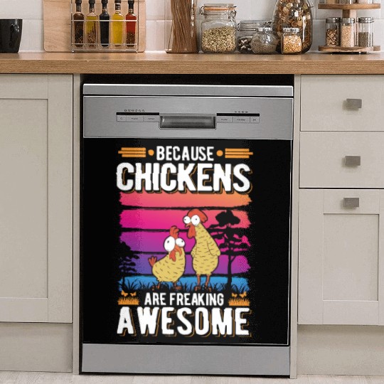 Chickens Farmer Chicken Coop Dish Washer Covers