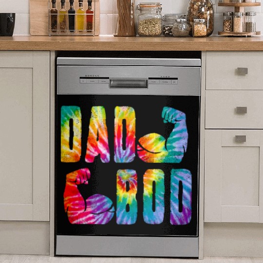 Dad Bod Muscle Building Gym Father's Day Gift for Dish Washer Covers
