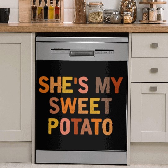She s My Sweet Potato I Yam Couples Thanksgiving Dish Washer Covers