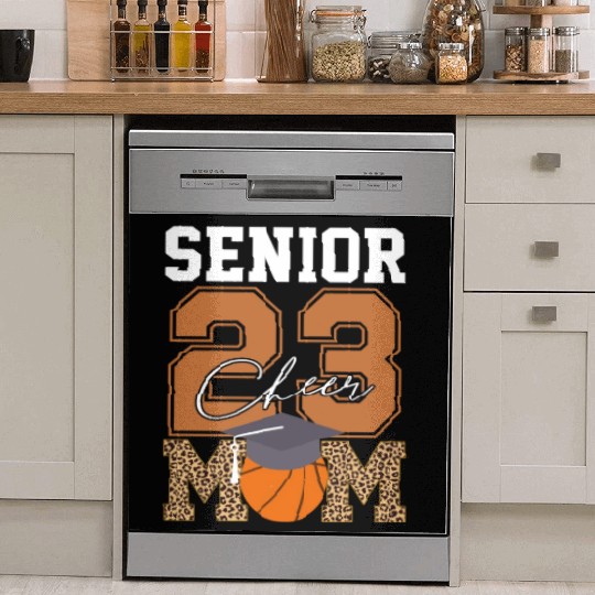 Senior Class Of 2023 Basketball Proud Cheer Mom Dish Washer Covers