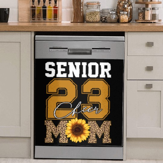 Cheer Mom Senior Class Of 2023 Sunflower Proud Mom Dish Washer Covers