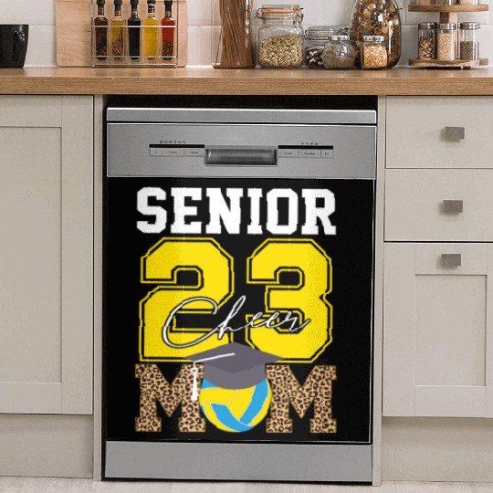 Cheer Mom Senior Class Of 2023 Volleyball Fan Gift Dish Washer Covers
