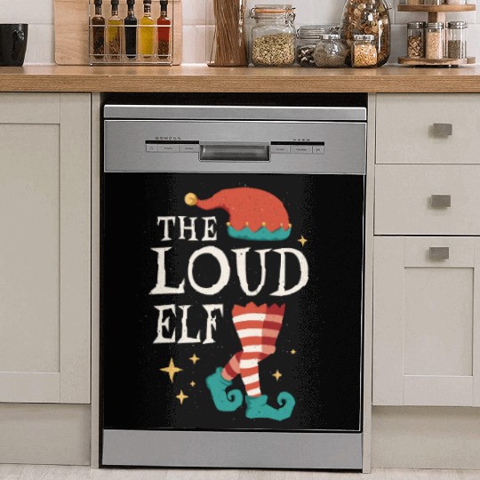 Loud Elf December Love Elf Christmas Dish Washer Covers