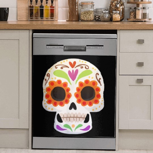 Day of the Dead Dia De Los Muertos Skull Gift Dish Washer Covers