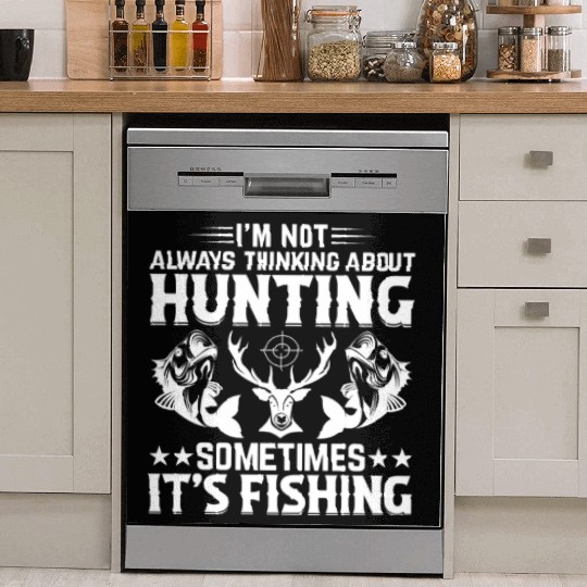 Deer Hunting Fish Fishing Trout Fishing Deer Hunte Dish Washer Covers