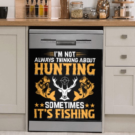 Deer Hunting Trout Fishing Fish Fishing - Deer Hun Dish Washer Covers