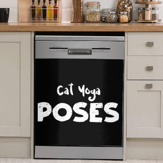 Cat Yoga Poses - Workout Dish Washer Covers