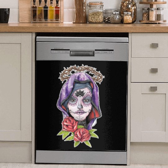 Catrina - day of the dead mexico - halloween Dish Washer Covers