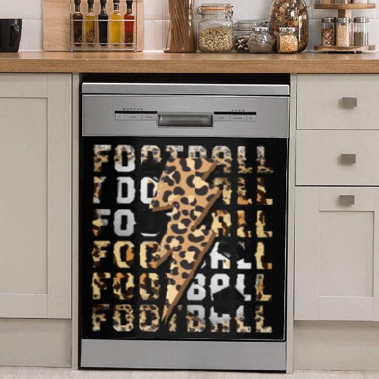 Football Sports Leopard Soccer Dish Washer Covers