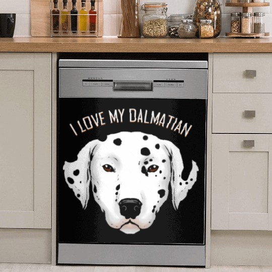 Dog Lover - I Love My Dalmatian Dish Washer Covers