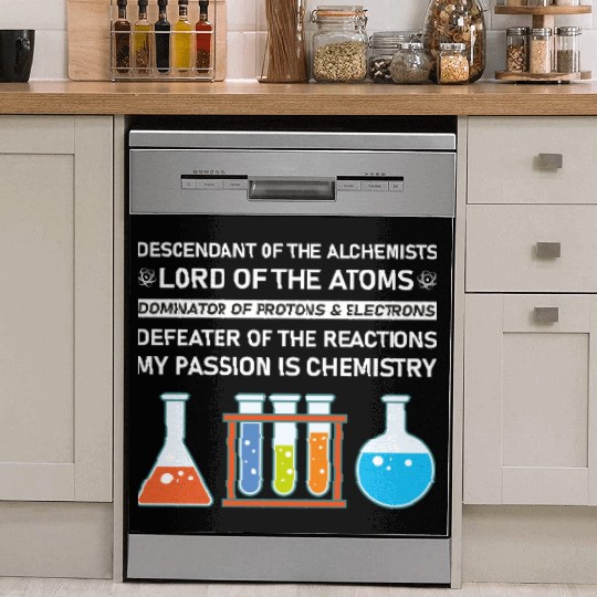 Chemistry Chemist Alchemists Alchemy Chemical Dish Washer Covers
