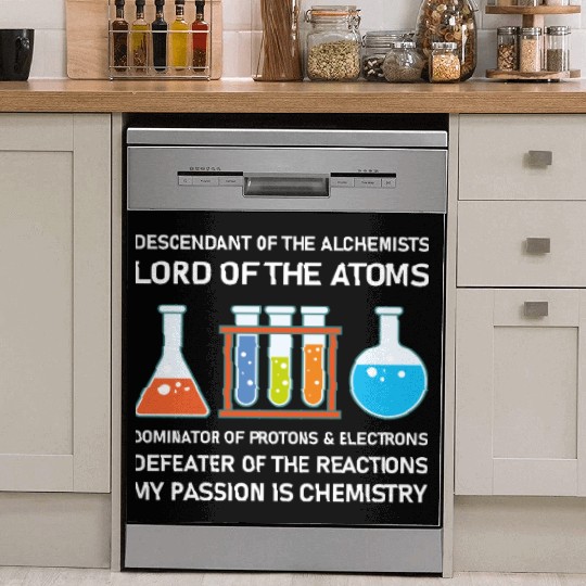 Chemistry Chemist Alchemists Alchemy Chemical Dish Washer Covers
