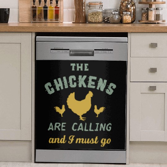 The Chickens Are Calling Vintage Country Farmer Dish Washer Covers