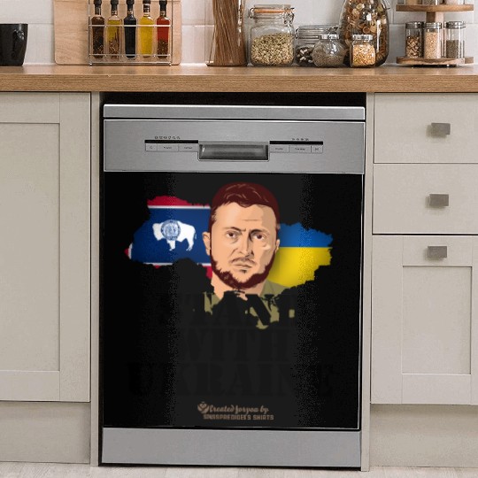Ukraine Wyoming Flags Zelensky Dish Washer Covers