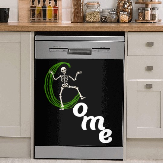 The horror skeleton Dish Washer Covers