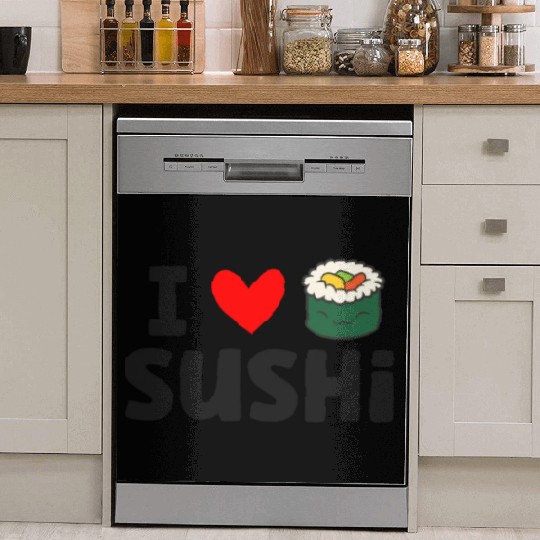 I Love Sushi Love Sushi Rolls Dish Washer Covers