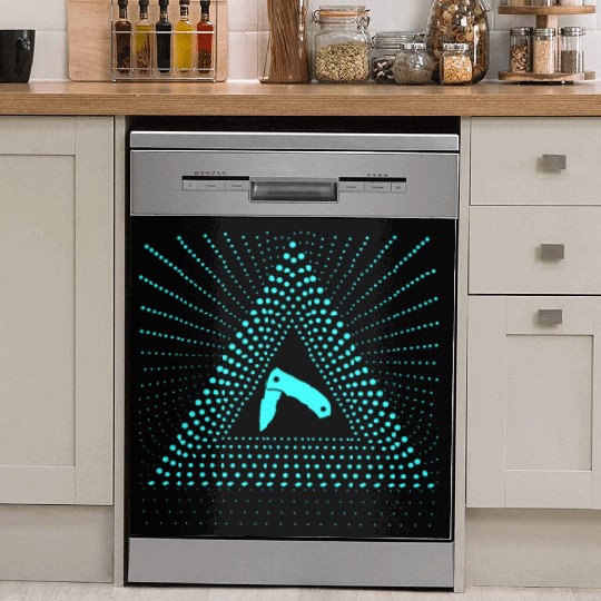 Pocket Knife Bright Shiny Bright Radiant Dish Washer Covers